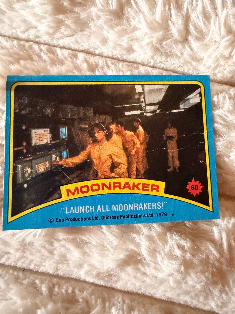 Moonraker Vintage Trading Card — Blue & Yellow